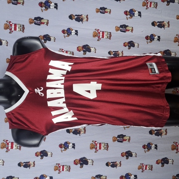 Vintage Team Nike Alabama #4 union made in the USA Crimson med basketball jersey - Picture 2 of 9